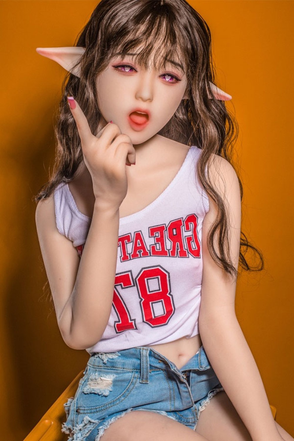 DimoDoll TPE製 口を開いているセックス人形 長い耳 紗裕美 148cm H4169