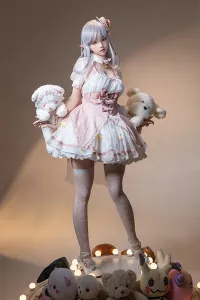 Bezlya 全シリコン製 白髪の妖精ータガールラブドール 155cm H4991 白凛