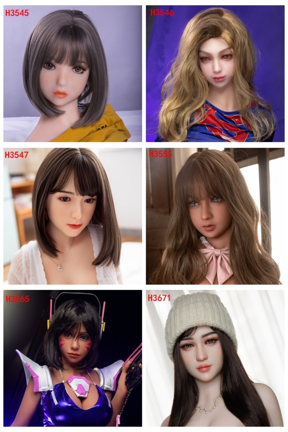 TPEラブドールヘッド18(140cm以上通用)