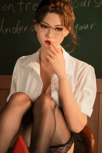 Orangein 170cm 全シリコン製 ラブドール 教師 オトナ美人風 ナチュラル肌 超リアル H5718 白音（口に穴あり）