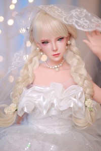 【頭身一体】DimoDoll 全シリコン製 ラブドール 100cm ブロンドヘア Alice 可動式 フィギュア