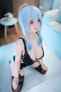 Bezlya TPE製 未亡人の雪女cosラブドール 155cm H4903 银纱