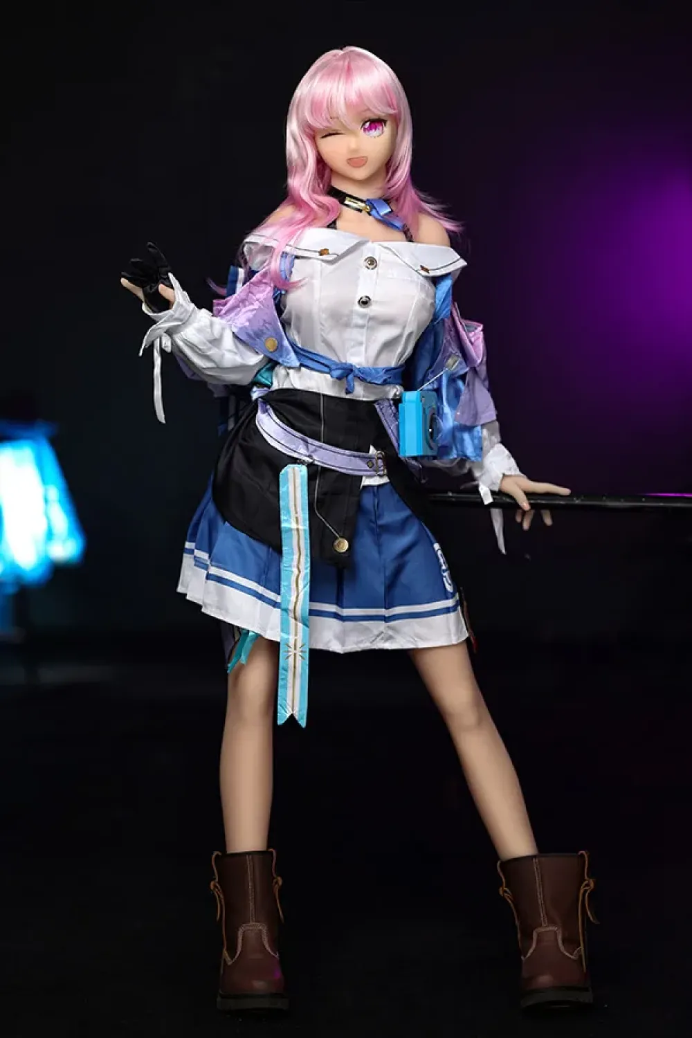 DimoDoll ‌TPE製 ピンク髪のアニメ少女 目を閉じたラブドール 148cm H5026 小春