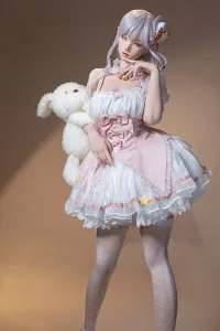 Bezlya 全シリコン製 白髪の妖精ータガールラブドール 155cm H4991 白凛