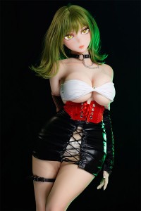 グリーン cosplay カツラ ウィッグ アニメスタイル