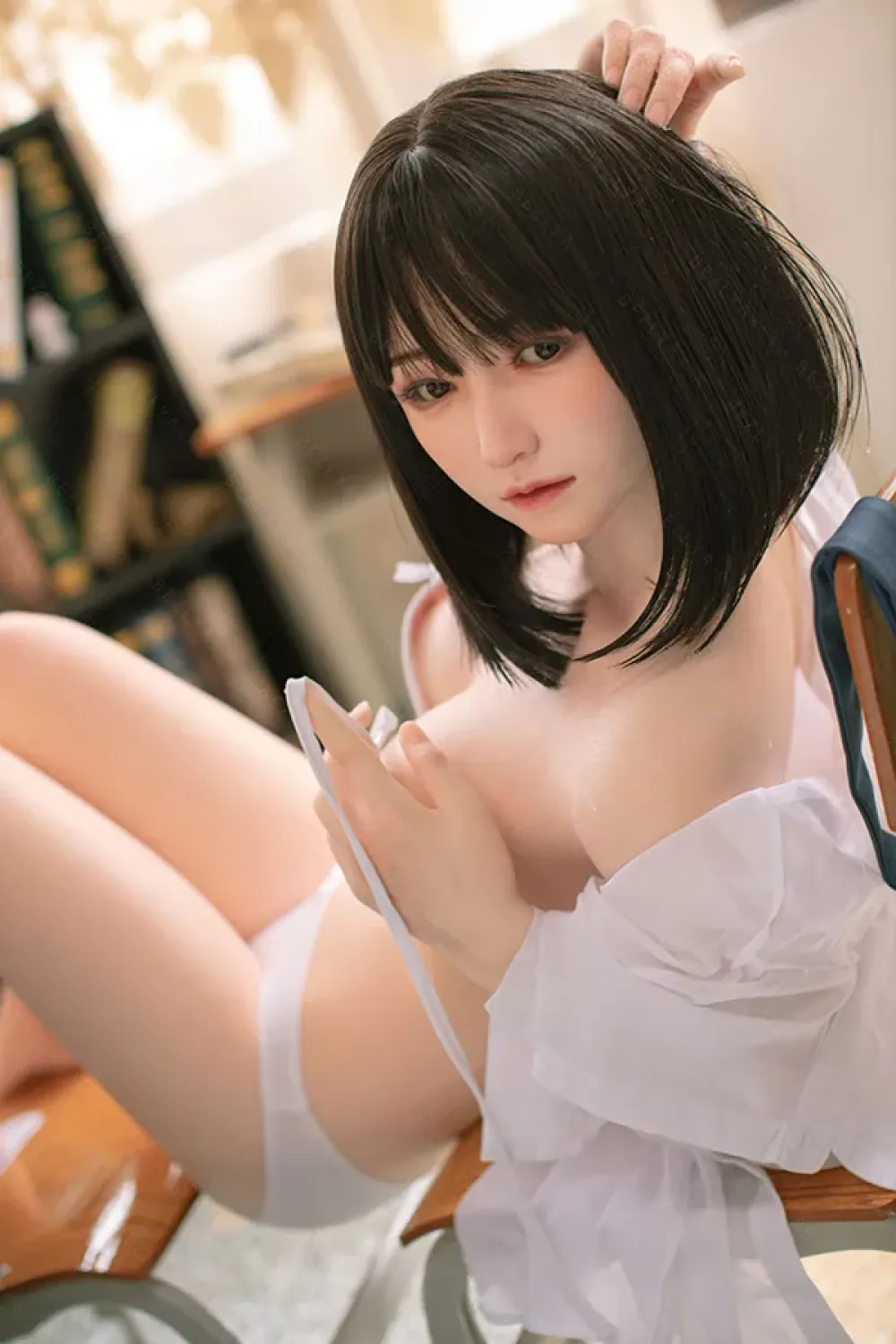 Bezlya 最新 全シリコン製 成熟した学園少女ラブドール 160cm H4870 花梨