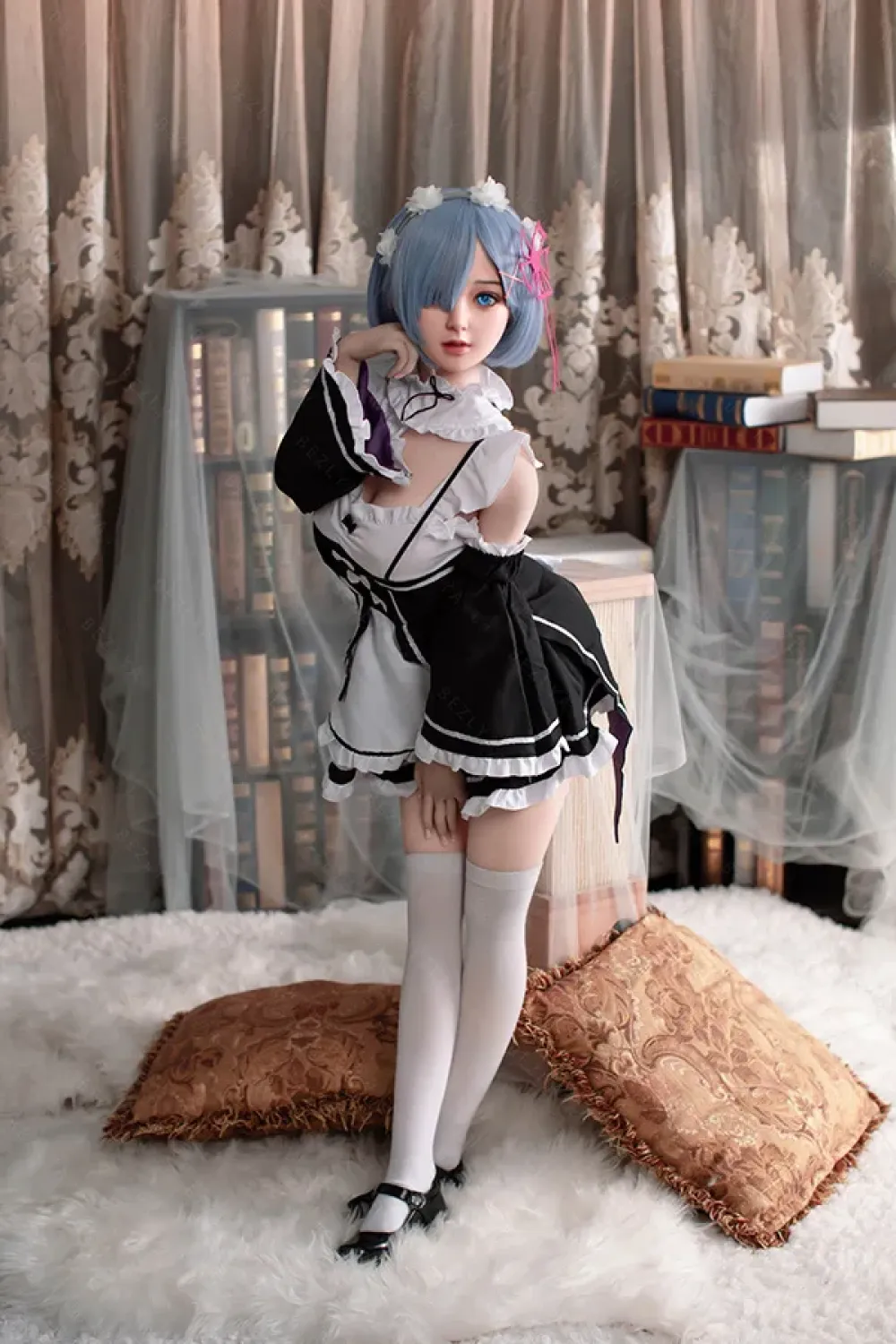 Bezlya TPE製 アニメ風双子メイドコンパニオン 149cm Ram蕾姆拉姆