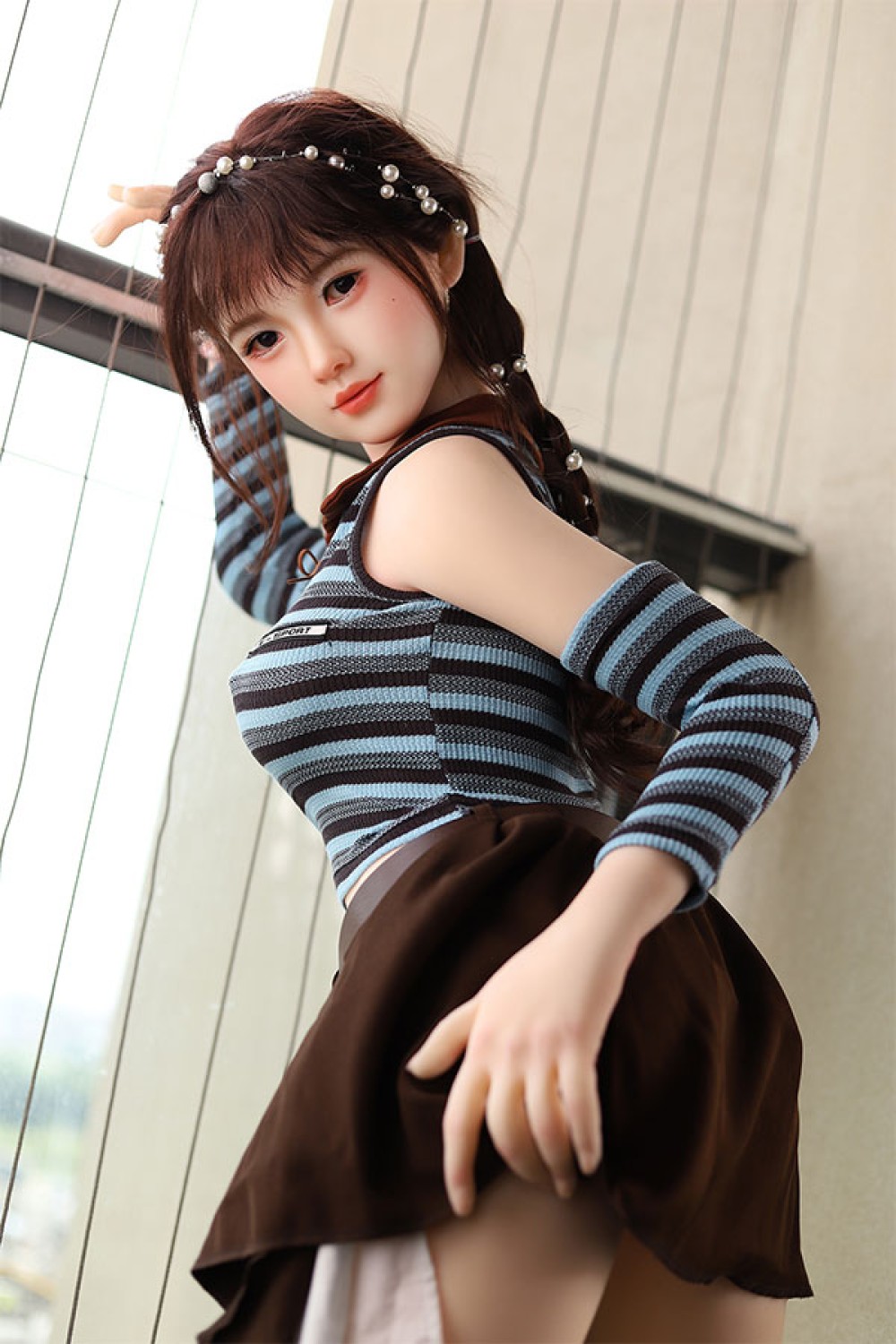 MeseDoll シリコンヘッド＋TPEボディ 清楚少女 ラブドール おすすめ 奈己 145 cm H4267