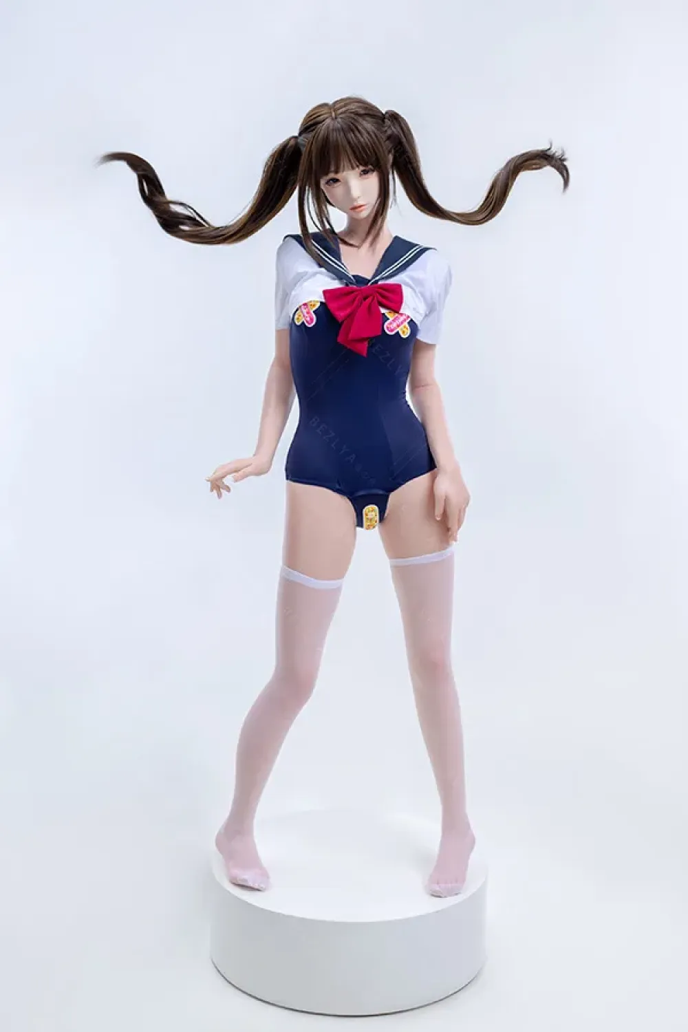 Bezlya 全シリコン製 夏の水着姿の可愛いツインインテール少女ラブドール 159cm H4986 水希