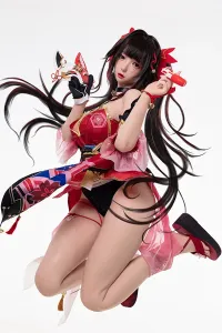Bezlya 全シリコン製 最新ほうかいせいきゅうてつどう はなび コス しょうじょ ラブドール 155cm H4990 sparkle H4990