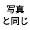 写真と同じ