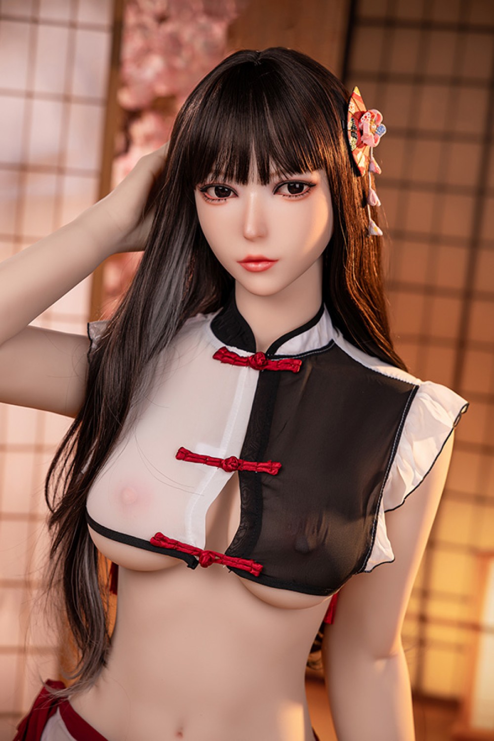 AibeiDoll シリコンヘッド + TPE 体メイン日本の歌姫美少女シリカゲル人形 風音 166 cm