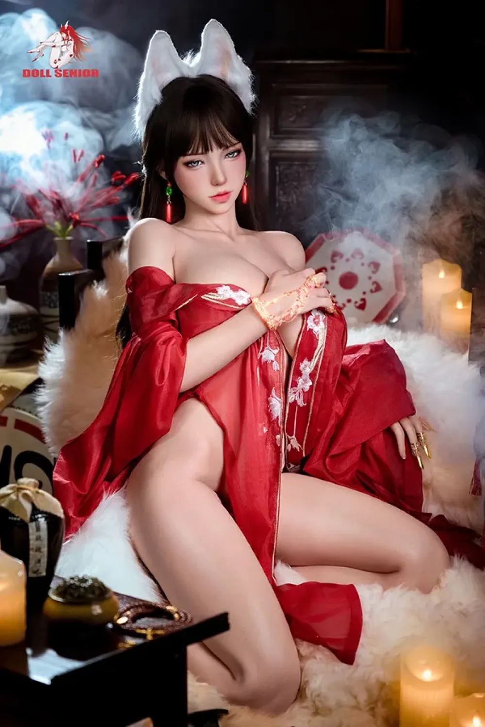 Doll Senior 全シリコン製日本風狐の妖精美女ラブドール 170cm H5143 凛纱