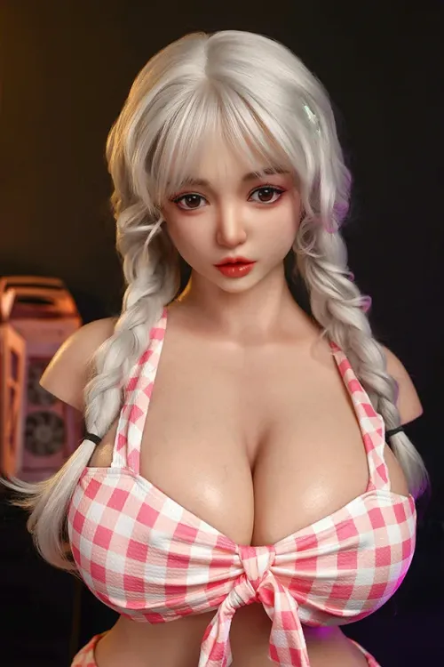 AimiDoll 全シリコン製 77.5cm 豊満ツインテール 半身ラブドール M385