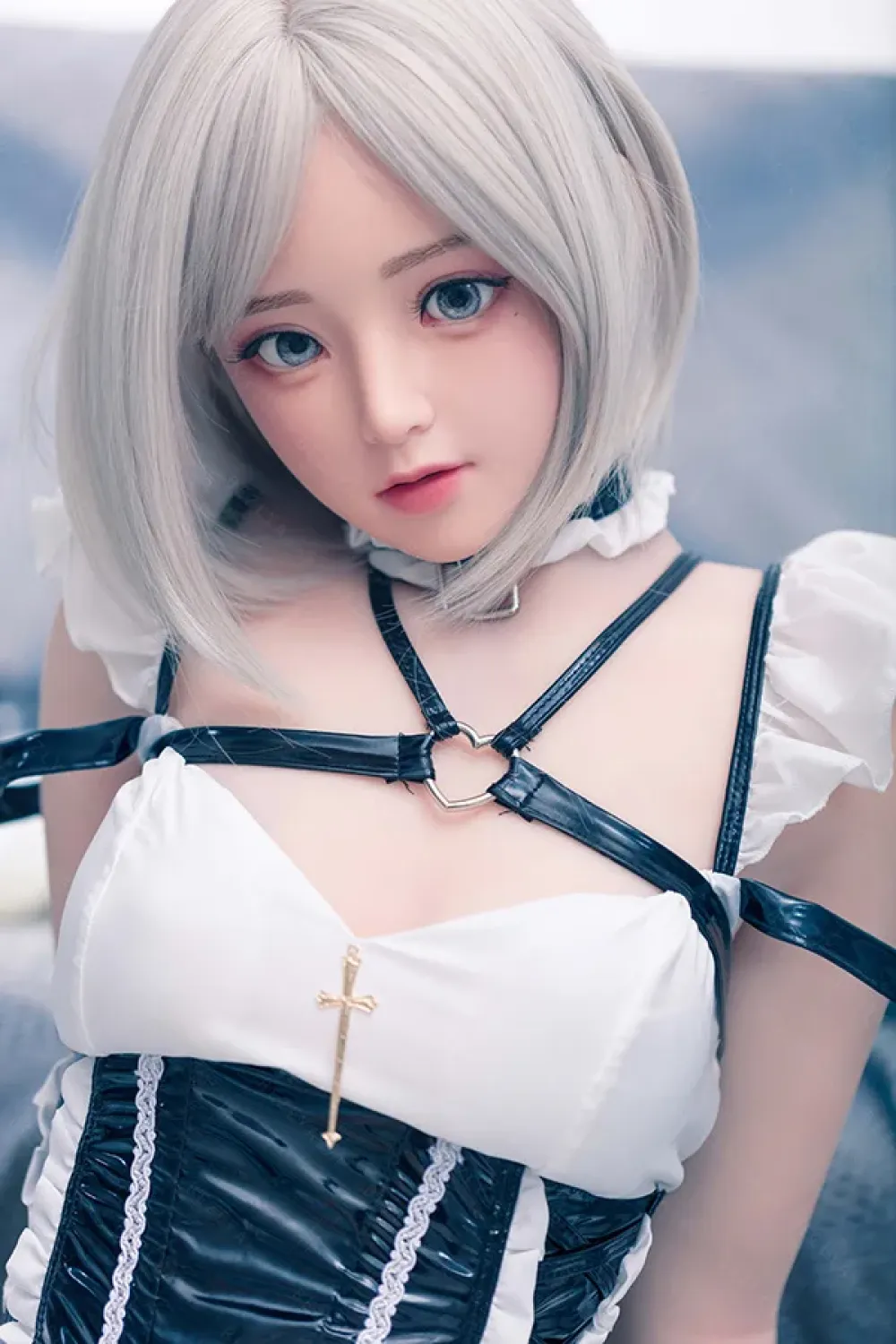 Bezlya TPE製 清纯灰发JK少女ラブドール 155cm H4895 千棘