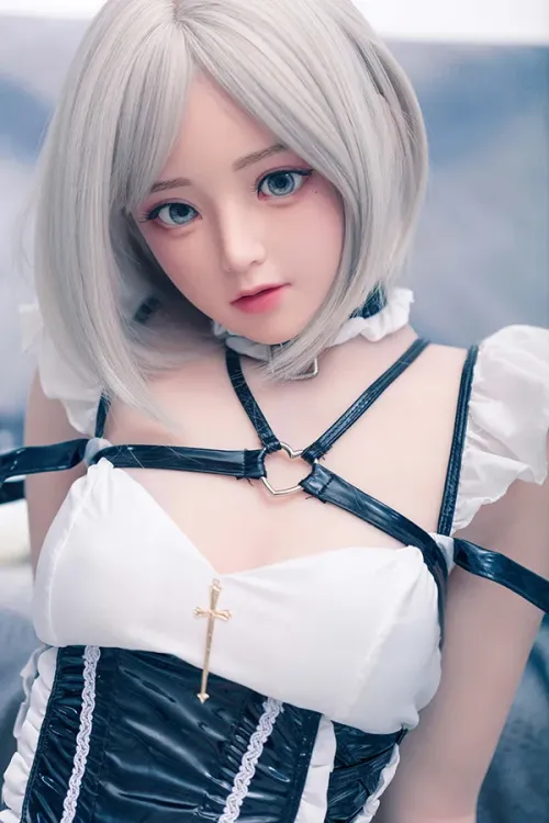 Bezlya TPE製 清纯灰发JK少女ラブドール 155cm H4895 千棘