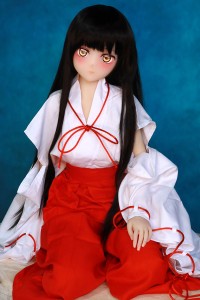 Aotume Doll TPE製 二次元系 白い古風巫女ラブドール 夏実145cm H3371