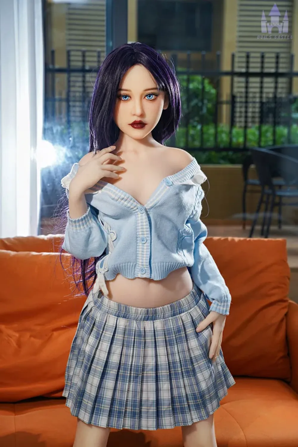 Dolls Castle TPE製 紫髪 微乳 ラブドール 150cm H5629 Lilith