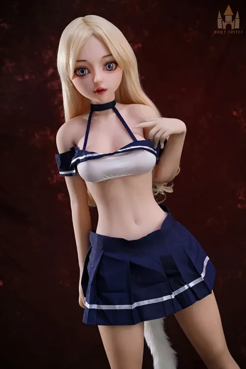 Dolls Castle TPE製 144cm セーラー服 金髪少女 ラブドール H5191 莉央