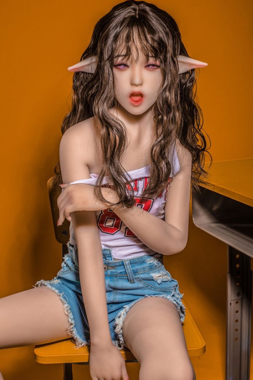 DimoDoll TPE製 口を開いているセックス人形 長い耳 紗裕美 148cm H4169