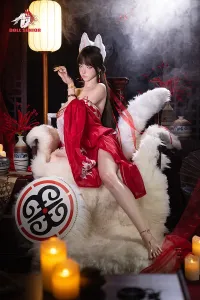 Doll Senior 全シリコン製日本風狐の妖精美女ラブドール 170cm H5143 凛纱