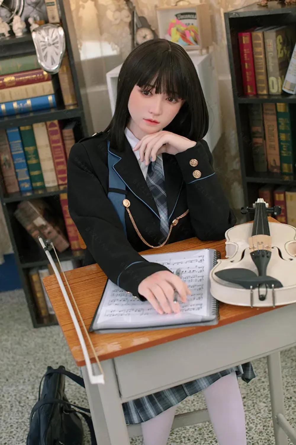 Bezlya 最新 全シリコン製 成熟した学園少女ラブドール 160cm H4870 花梨