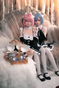 Bezlya TPE製 アニメ風双子メイドコンパニオン 149cm Ram蕾姆拉姆