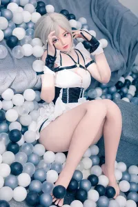 Bezlya TPE製 清纯灰发JK少女ラブドール 155cm H4895 千棘