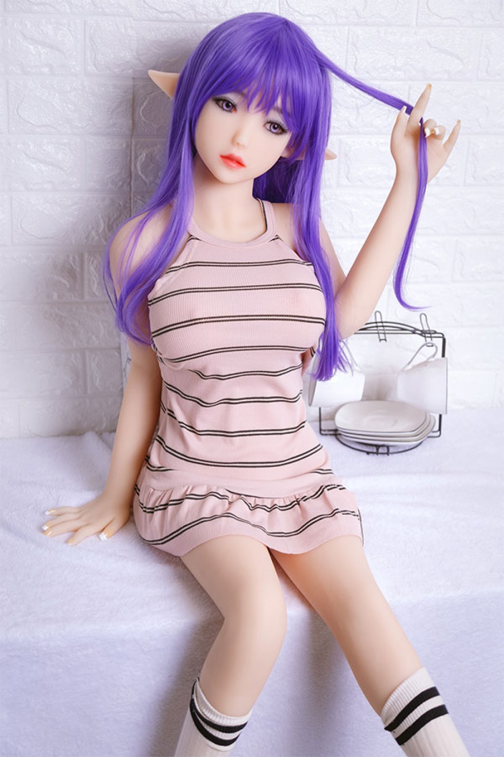 パープル ロングヘア ユートピアスタイル