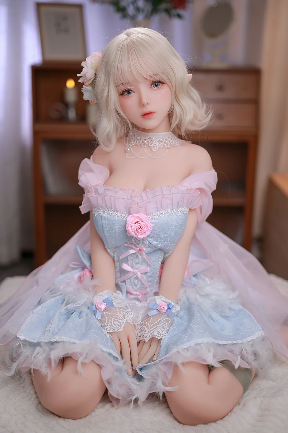 DimoDoll リアルドール 148cm TPE製 ぽっちゃりしたエルフの少女 H5716 绫音洛蒂