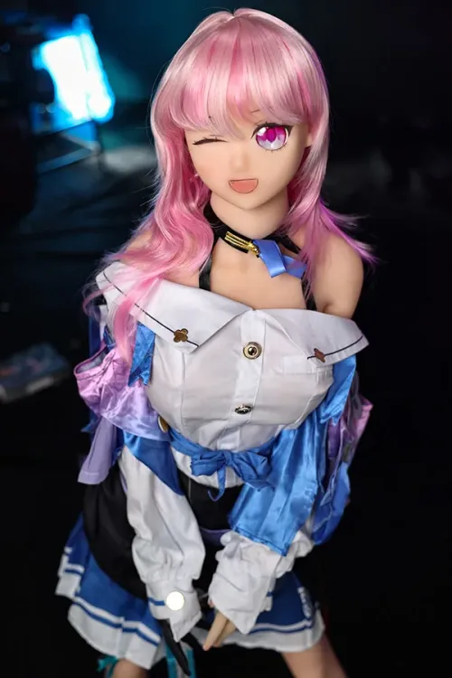 DimoDoll ‌TPE製 ピンク髪のアニメ少女 目を閉じたラブドール 148cm H5026 小春